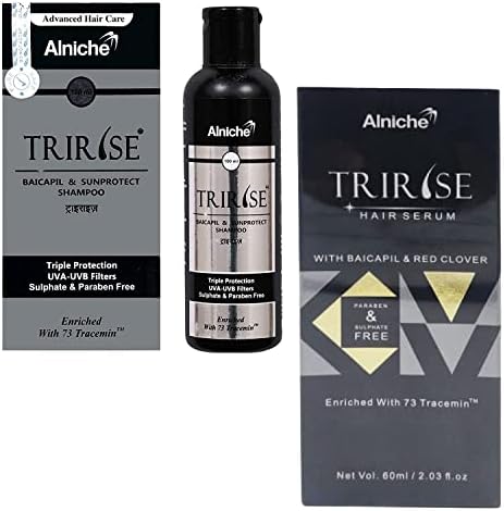 Tüm Saç Tipleri için Serum Combo Setli ZED Alniche Tririse Şampuan Serumlu Erkek ve Kadın Şampuanı