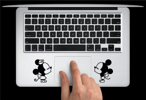Jenerik Mickey Öpüşme Sembol Tuş Takımı İphone İpad Macbook Çıkartması Cilt Sticker Dizüstü