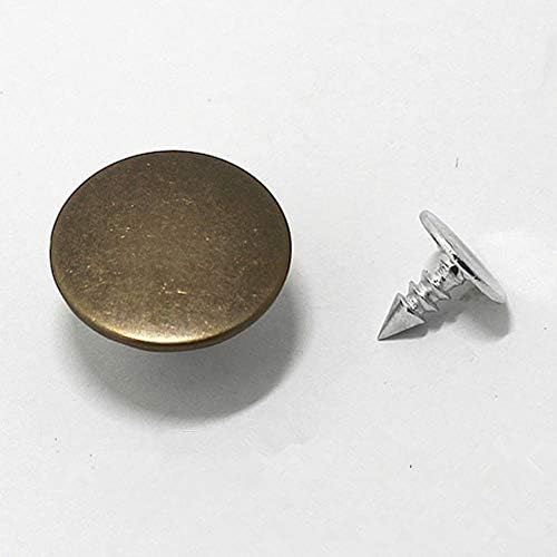 10 Takım Metal Kot Düğmesi 20mm Tack Raptiye Geri Pin Giyim Tamir için, Ceketler, DIY Projeleri (Bakır)