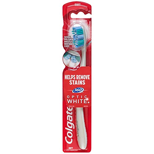 Colgate 360 Optik Beyaz Tam Kafa Diş Fırçası, Yumuşak (6'lı Paket)