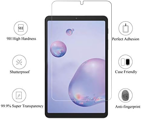 Ailun Ekran Koruyucu Galaxy Tab ıçin Bir 8.4 inç 2020 Yayın 2 Paketi Temperli Cam 9 H Sertlik 2.5 D Kenar Ultra Temizle Anti