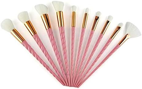 SPNEC FFLJT 10 makyaj fırçası Setleri pudra fondöten Kozmetik Allık Göz Farı Kadın Güzellik Glitter Makyaj Fırça Araçları (Renk: