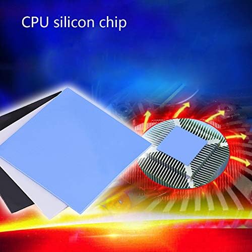 CPU Termal Ped, Soğutucu Soğutma İletken Silikon Pedleri / 100x100x2mm / Yumuşak ve Kolay Uygulanır (Gri)