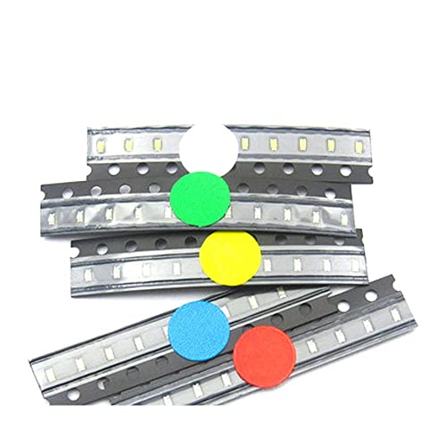 0402 SMD LED Paketi Yayan Tüp Paketi 5 Renk (kırmızı Sarı Beyaz Yeşil ve Mavi) 1.0 * 0.5 * 0.4 MM 5 * 20 Adet=100 Adet