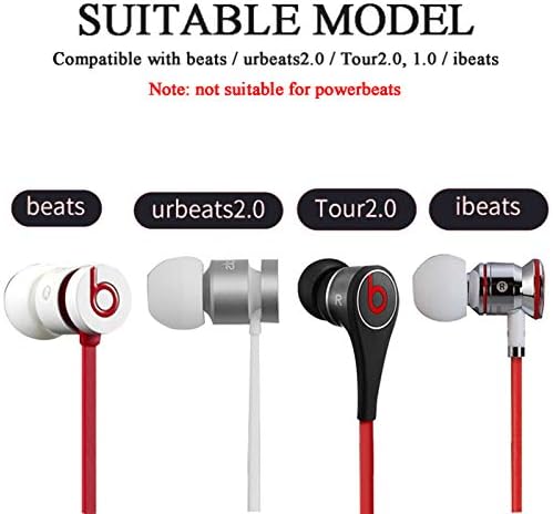 LitStar Yedek Kulaklık Kulak Tomurcukları İpuçları için Beats X BeatsX / Tour2 Tur 2 1.0 2.0 Kablosuz Stereo Kulaklıklar-Küçük,