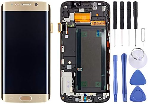 CAOMING LCD Ekran + Dokunmatik Panel için Çerçeve ile Galaxy S6 Kenar + / G928F (Renk : Altın)