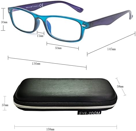 GÖZ ZOOM 2 Paket mavi ışık engelleme ve Anti UV bilgisayar gözlükleri ve okuma gözlükleri