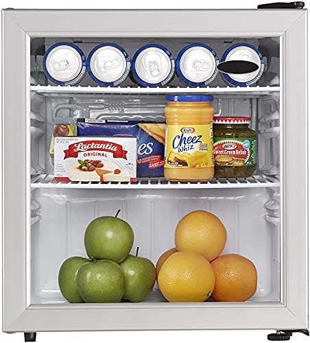 Kompakt 1.6 Cu.Ft. Ticari Mini Buzdolabı, Ofis için Cam Kapılı Buzdolabı, Tezgah Üstü, Atıştırmalıklar, Soda, Bira, Öğle Yemeği