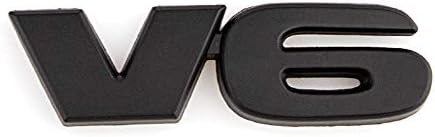 Tacoma Trubo için Set V6 SR5 Amblemler 3D Matal Rozet Etiket Değiştirme (Mat siyah)