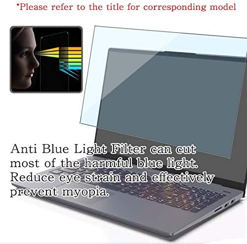 Puccy Anti mavi ışık Temperli Cam Ekran Koruyucu Film, Lenovo ThinkPad E580 ile uyumlu hiçbir dokunmatik panel 2018 15.6 (Aktif
