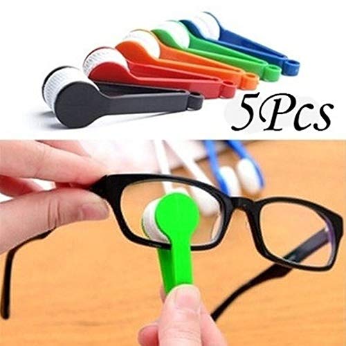 5 Adet Mini Güneş Gözlüğü Gözlük Mikrofiber Gözlük Temizleyici Yumuşak Fırça Temizleme Aracı Mini Mikrofiber Gözlük Gözlük Temizleyici