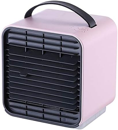 Lıngland Mini Taşınabilir Ev USB Anyon Soğutma Klima Fanı Hava Soğutucu (Pembe) Mini Elektrikli Fan, Küçük Masa Fanı, Küçük Fan