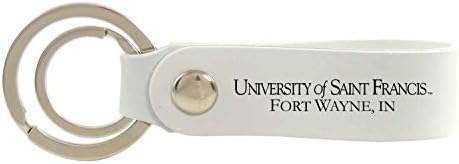 Saint Francis Üniversitesi-Fort Wayne-Silikon Geçmeli Anahtarlık-Beyaz
