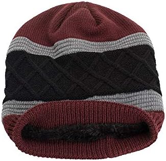 NRUTUP Kış Şapka, Unisex Sıcak Şapka, Kafatası Kap, Kayak Şapka, örgü Şapka Hımbıl Beanies Kış Sıcak Örgü Şapka Polar Astar