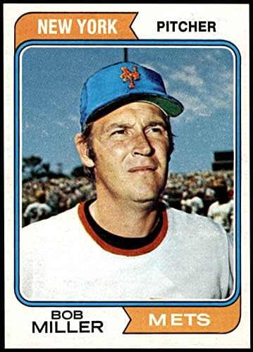 1974 Topps 624 Bob Miller New York Mets (Beyzbol Kartı) NM / MT Mets