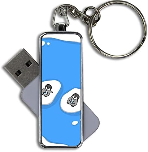 Metal USB Disk Kapasitesi 8GB tarafından Yapılan Sevimlilik Pembe Penguen Mavisi Var