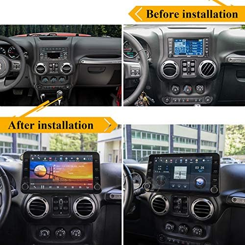 ZWNAV 11.8 inç 1080 P Android Araba Radyo ıçin Jeep Wrangler JK 2011-2017 Stereo Multimedya Oynatıcı Kaset Kaydedici GPS Navigasyon