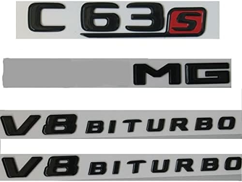 miling Parlak Siyah için C63s Fit V8BİTURBO Gövde Rozetleri Amblemler için W205