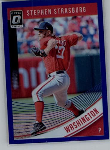 2018 Donruss Optik Mavi 163 Stephen Strasburg SER/149 Ham Washington Nationals Resmi MLB PA Beyzbol Ticaret Kartı (NM veya Daha