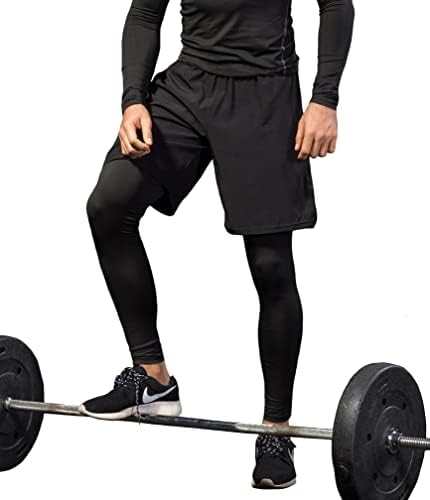 Queerier erkek 2 in 1 Koşu Pantolon Şort Cepler ile Spor Kısa Tayt Sıkıştırma Eğitim Sweatpants Egzersiz Tayt