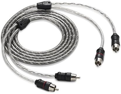 JL Audio XD-CLRAIC2-12 2 Kanallı Bükümlü Çift Ses Bağlantı Kablosu, Kalıplanmış Konnektörlü, 12 Fit