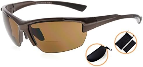 Eyekepper TR90 Çerçeve Bifokal Spor Güneş Gözlüğü Beyzbol Koşu Balıkçılık Sürüş Golf Softbol Yürüyüş Sunshine Okuyucular