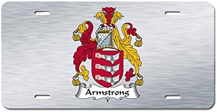 Carpe Diem Designs Armstrong Arması / Armstrong Family Crest (İrlanda) Lisansı / Makyaj Plakası – ABD'de üretilmiştir.