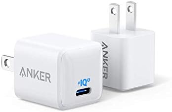 [2-Pack] USB C Şarj Cihazı, Anker Nano Şarj Cihazı 20W PIQ 3.0 Dayanıklı Kompakt Hızlı Şarj Cihazı, PowerPort III iPhone Şarj