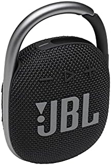JBL Clip 4: Bluetooth özellikli Taşınabilir Hoparlör, Dahili Pil, Su Geçirmez ve Toz Geçirmez Özellik-Siyah (JBLCLİP4BLKAM)