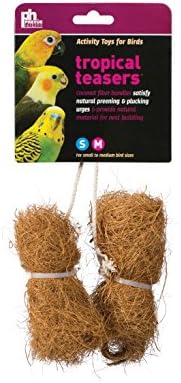 Prevue Pet Ürünleri BPV62091 2-Pack Tropikal Teaser Coco Demetleri Kuş Oyuncak