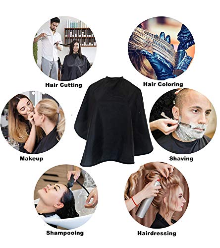Makyaj Pelerin Önlükler Siyah Saç Salon pelerinler Şekillendirici Şampuan Saç Kesimi Profesyonel Kısa Tıraş Önlük Kuaförlük (5