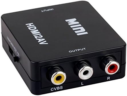 Ambox 1080 P HDMI AV 3RCA CVBs Kompozit Video Ses Dönüştürücü Adaptörü Destekleyen PAL/NTSC için USB şarj kablosu ile PC/Dizüstü