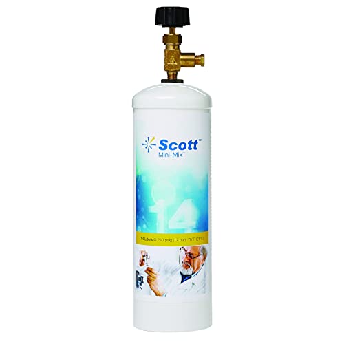34473-Scott / Air Liquide Taşınabilir Saf Gazlar ve Karışımlar, Restek-Azotta hidrojen (100 ppm) - Her biri (14l)