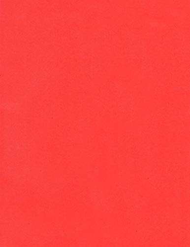 Apple Red (Eski Adıyla Red Hot) Kart Stoğu-8,5 x 11 inç-65 LB Kapak-50 Yaprak - Şeffaf Yol Kağıdı