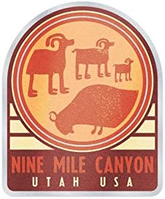 WinCraft Hedef Utah Nine Mile Canyon Parkları / Utah Nine Mile Canyon Otomatik Rozet Çıkartma Parkları / Utah Nine Mile Canyon