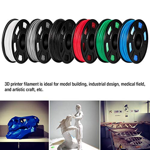 Tıanse PLA 3D Yazıcı Filament 1.75 mm, Boyutsal Doğruluk + / -0.03 mm, 6 Renk, 1800g