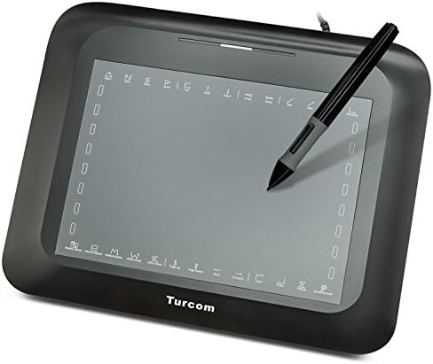 Turcom TS - 6608 Grafik çizim tableti Tablet ve Kalem/Stylus PC Mac Bilgisayar için 8x6 İnç Yüzey Alanı 2048 Seviyeleri Basınç