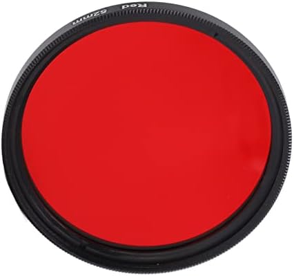 Hozee Tam Kırmızı Lens Filtresi, Toz Geçirmez Optik Cam Kırmızı Filtre Nano Kaplamalı Çekim için(52mm)
