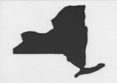4 Katlı Mat Tahtadan Yapılmış 8x10 New York Eyalet Şablonu