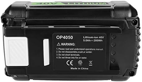 Toz OP4050A 40 V 5.0 Ah Lityum Pil için Ryobi 40-Volt Koleksiyonu Akülü Güç Araçları li-ion pil OP4015 OP4026 OP40201 OP40261