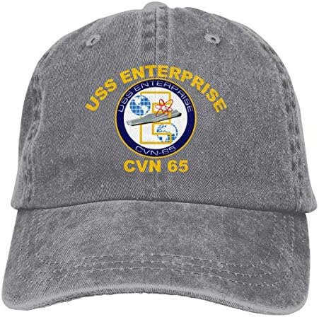 USS Enterprise CVN-65 Kovboy Şapkaları Klasik Beyzbol Şapkası Denim Şapkalar Baba Şapkası