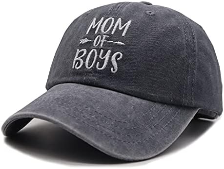 KKMKSHHG Anne Erkek Beyzbol Şapkası, Kadınlar için Ayarlanabilir Vintage Pamuklu Denim Baba Şapkası