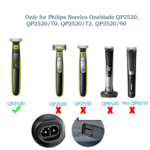 LİANSUM 4.3 V Philips Norelco One blade Şarj Cihazı Güç Kablosu, Norelco OneBlade QP2520, QP2520 / 90, QP2520 / 70, QP2520 /