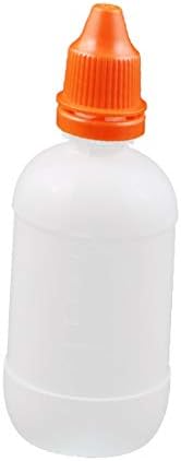 X-DREE 50 ml Damlalık Plastik Şişe Damla Göz Sıvı Sıkılabilir Boş Kırmızı Kapak(50 ml contagocce bottiglia di plastica goccia