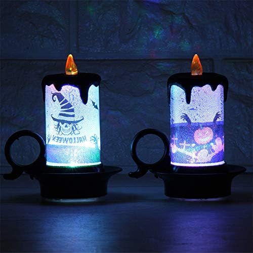2 Paket Cadılar Bayramı çay ışık Led Mum lamba pili Işletilen Alevsiz Cadılar Bayramı Aydınlatma Dekoratif Düğün Doğum Günü Partisi