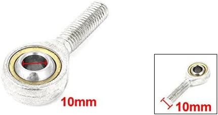 EuisdanAA SA 10 10mm Ball Dia Self-lubricating Male Thread Rod End Bearing(SA 10 Cojinete de extremo de varilla de rosca macho