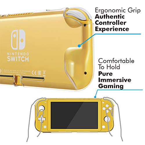 Nintendo Switch Lite için TNP Şeffaf Kılıf Koruyucu Kılıf Şeffaf Arka Kapak (Kristal Berraklığında) Hafif İnce Geçmeli, Rahat
