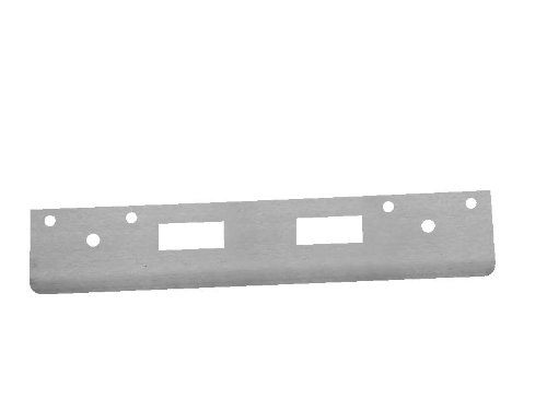 Don-Jo Serisi - 12 13 Ölçer Çelik Merkezli Locksets Çift Delik Versiyonu Zırh Grev, Pirinç Kaplama, 1-3 / 4 Genişlik x 12 Yükseklik