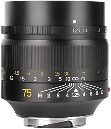 GHMOZ Manuel Sabit Lens 7 zanaatkarlar 75mm F1.25 Manuel odak lensi Leica M-Montaj Kameralar için