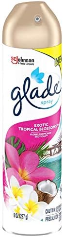 Glade Hava Spreyi Aerosol Sprey, Egzotik Tropik Çiçek Kokusu / Sınırlı Sayıda - 8 Ons Her Kutu (6'lık Paket)